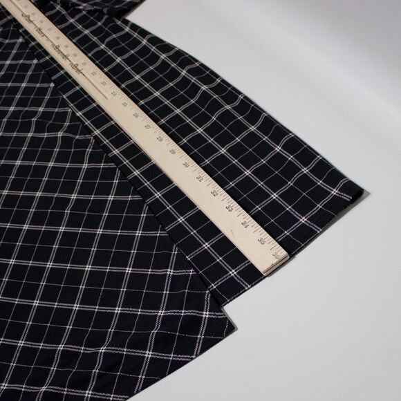 NWT $119 J. Jill Wearever Collection Faux Wrap Dress Black Plaid Women Size LP - Picture 12 of 15